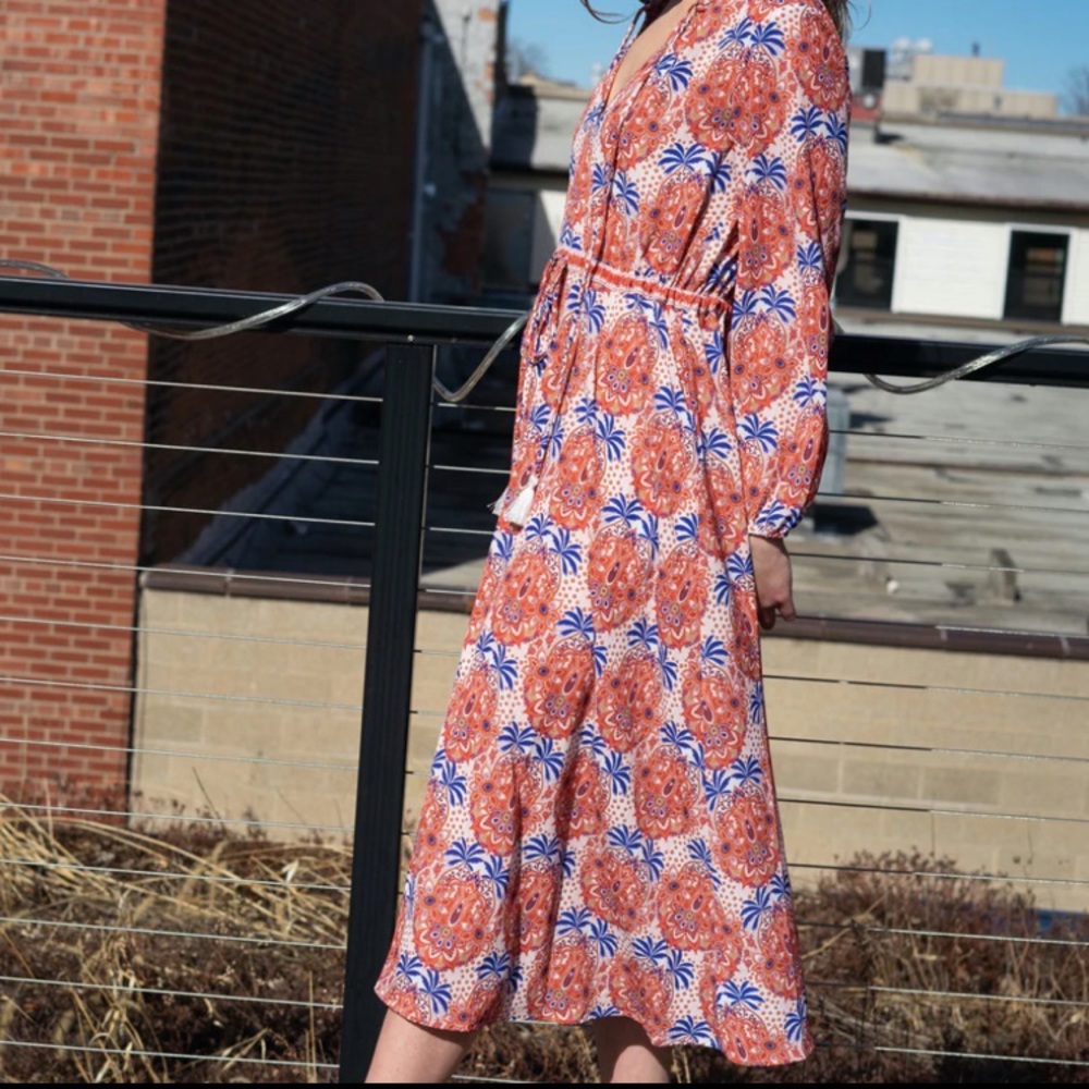 SOLD: Cara Cara Tanglewood Dress in Palm Medallion Sahara, small